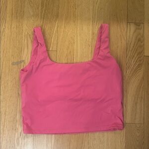 Amazon Hot Pink Workout Cropped Tank